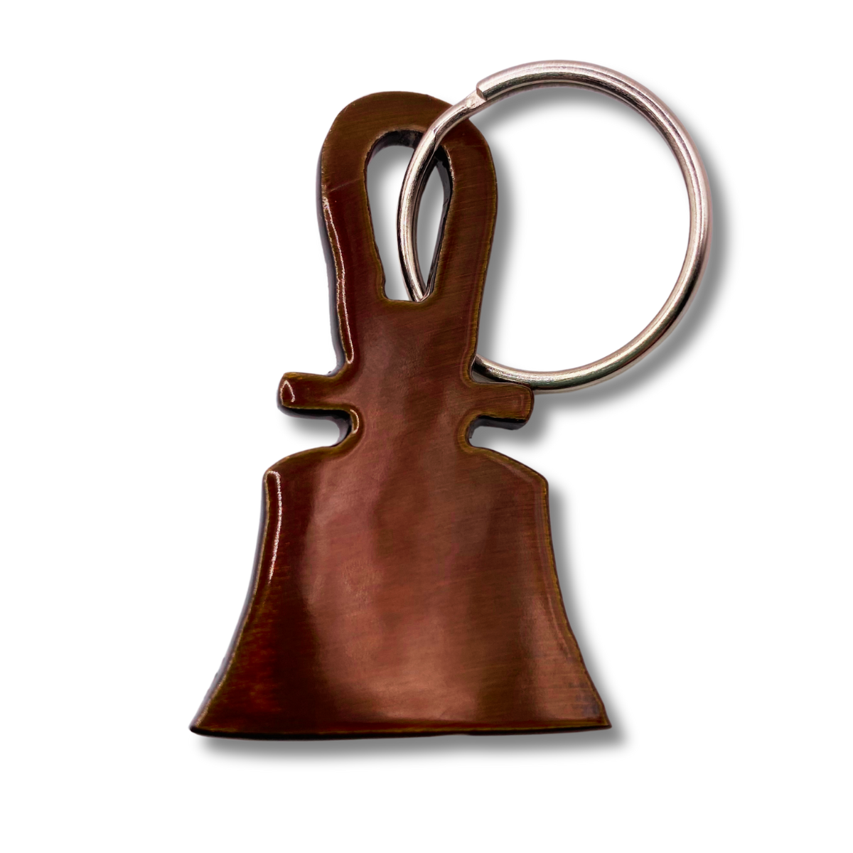 Handbell Metal Cut Keyring