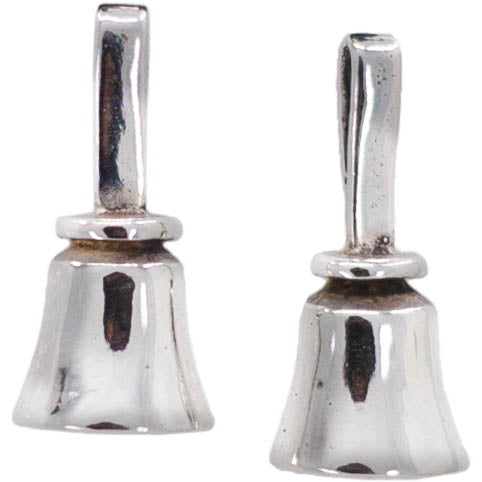 Handbell Earrings - Sterling Silver, Posts