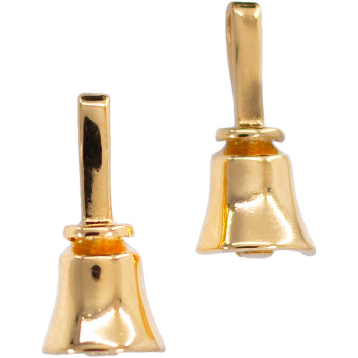 Handbell Earrings - Gold Vermeil, Posts