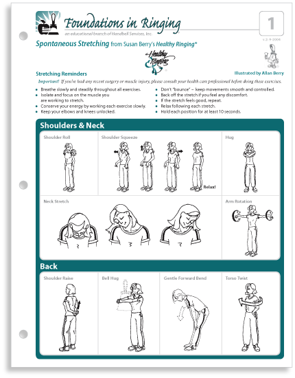 Notebook Reference Guide - Stretching and Warm-ups for Handbell and Handchime Musicians