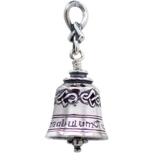 Handbell Pendant - Celtic Design, Sterling Silver