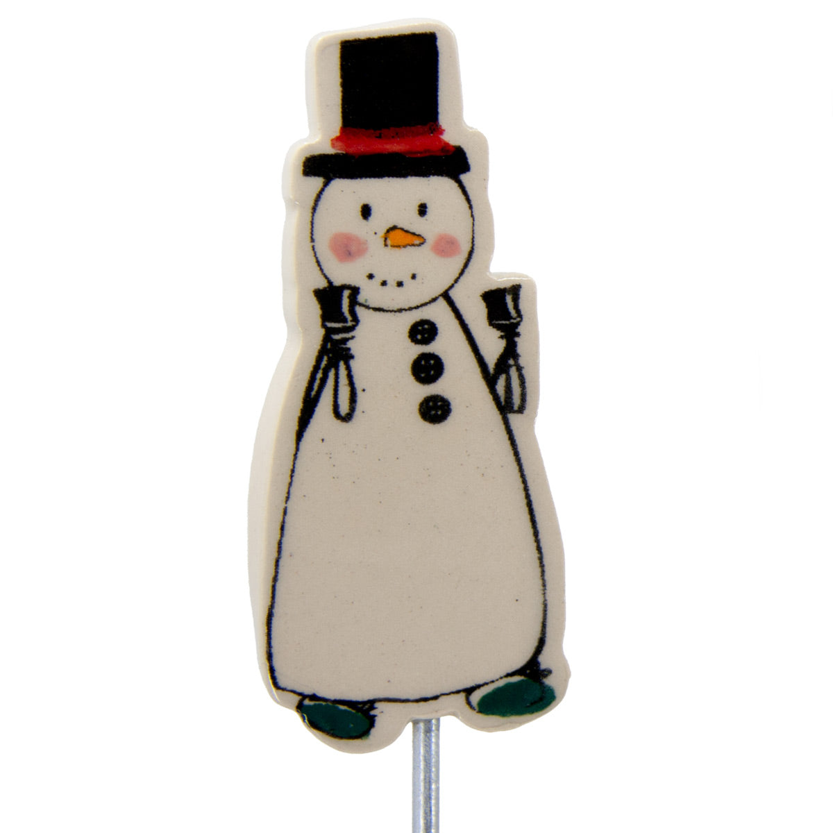 Plant Stakes - Snowman with Handbells