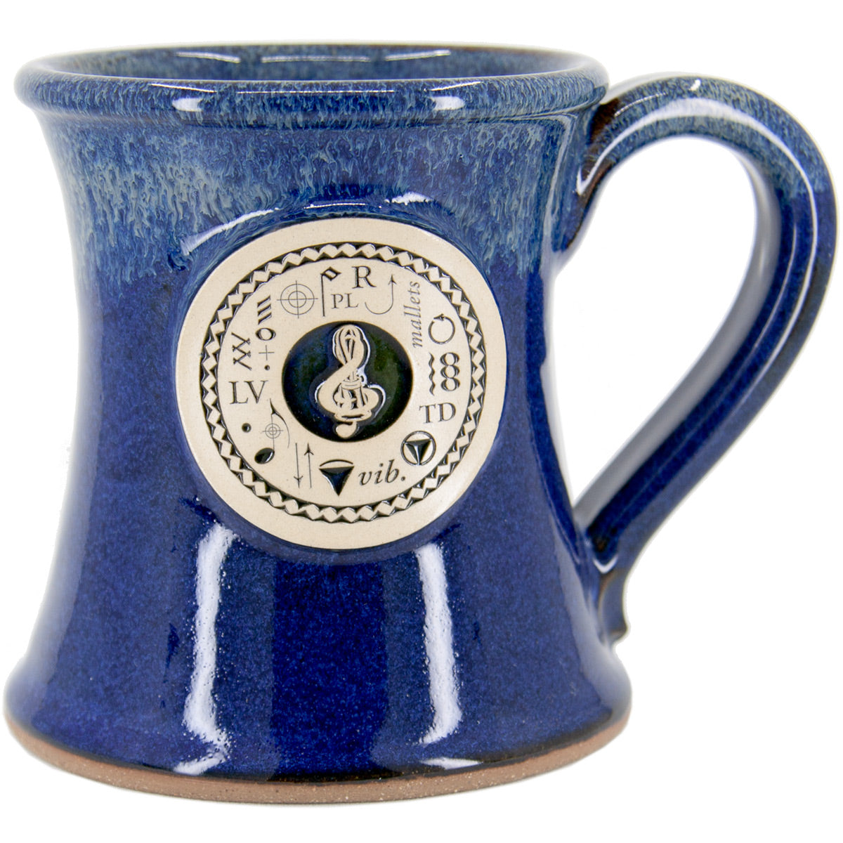 Stoneware Mug with Treble Clef, Handbell, and Techniques Design