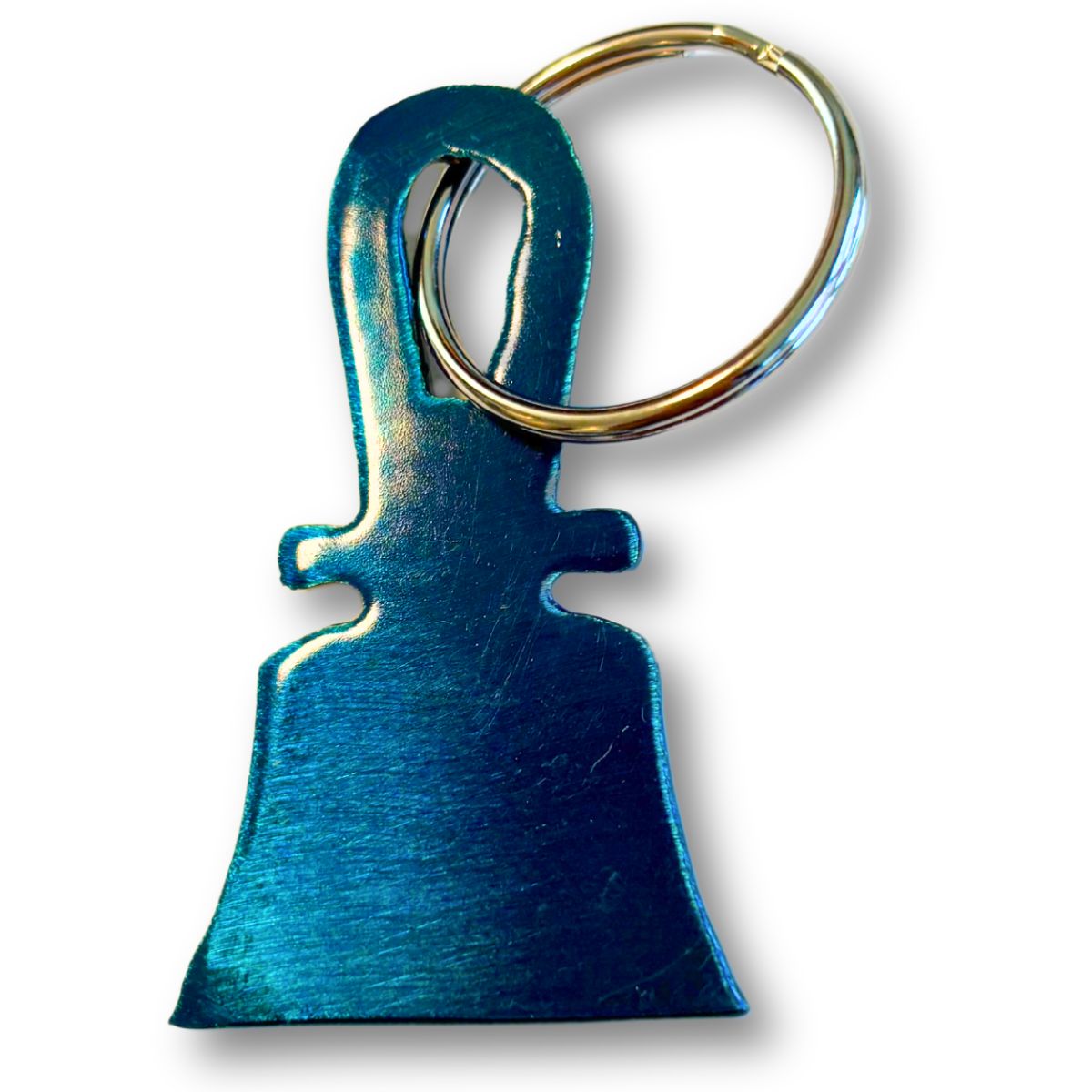 Handbell Metal Cut Keyring