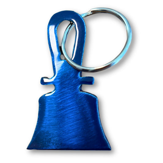 Handbell Metal Cut Keyring