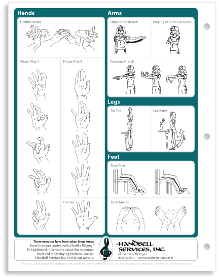 Notebook Reference Guide - Stretching and Warm-ups for Handbell and Handchime Musicians