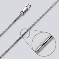 Snake Chain for Handbell Pendants - Sterling Silver