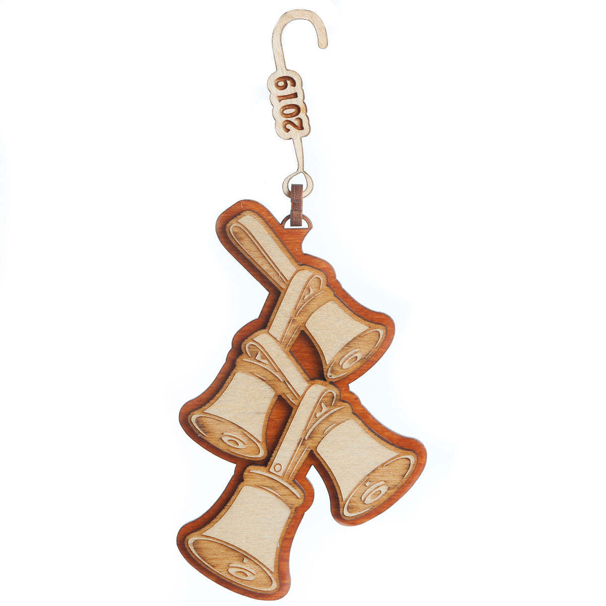 Wooden Ornament - Handbell Tree