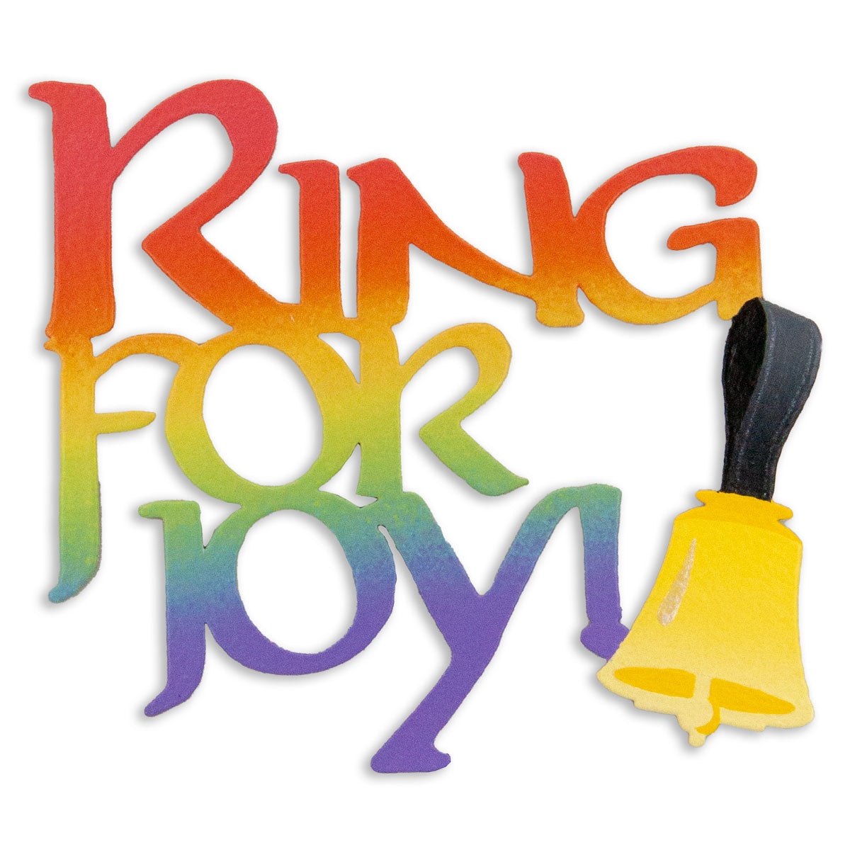 Metal Art Magnet - Handbell and Ring for Joy