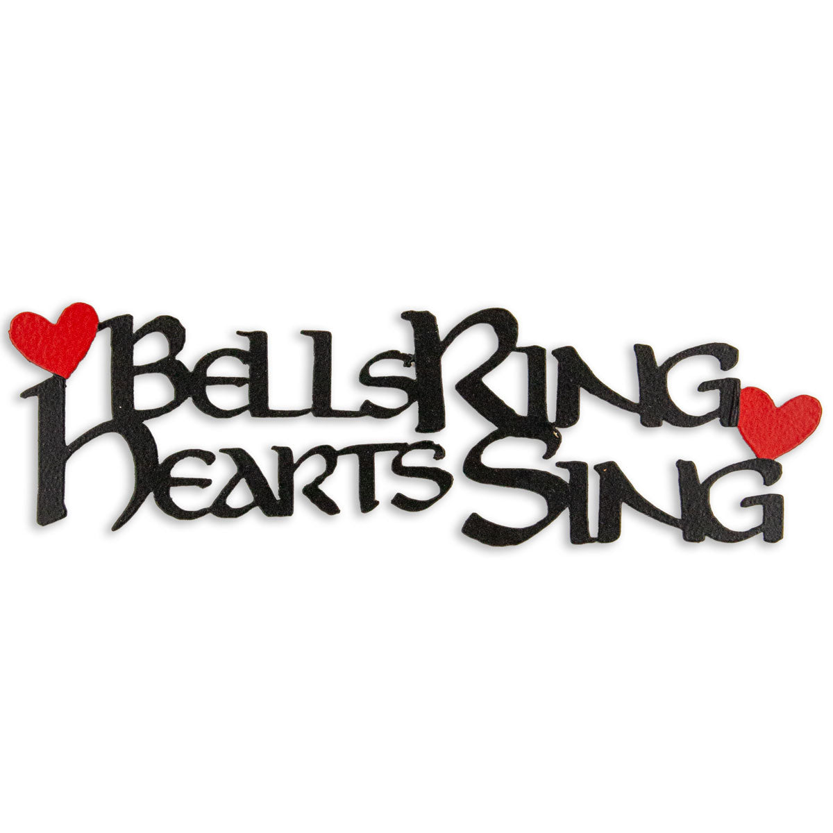 Metal Art Magnet - Handbells Ring, Hearts Sing